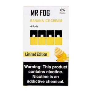 Mr Fog Banana Ice Cream 4 Pods Limited