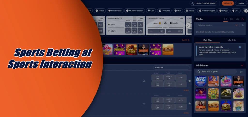 sports betting at sports interaction